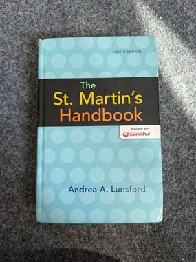 St. Martin’s Handbook Eight Edition by Andrea A. Lunsford